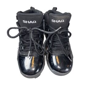 Shaq Sneakers Solid Black High Top Boys Size 13M Kids